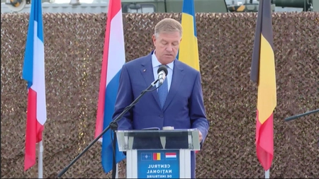 Declarații comune Iohannis-Ciucă-Rutte, de la Baza Militară de la Cincu, Brașov - LIVE VIDEO