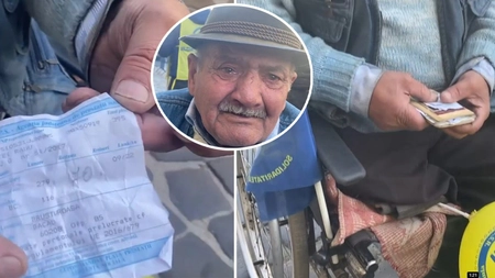 Un pensionar cu un venit de 400 de lei pe lună, cu lacrimi în ochi: ”Măriţi pensia sau daţi-mi piciorul înapoi ca să mă pot descurca” - FOTO, VIDEO