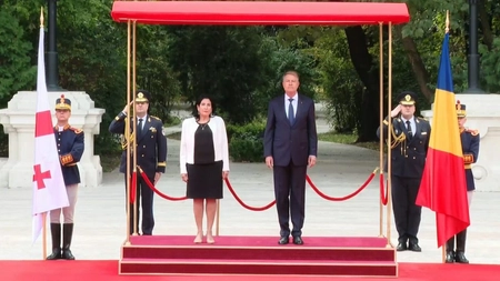 Președintele Georgiei, vizită oficială în România. Discuții cu Iohannis despre război - LIVE VIDEO