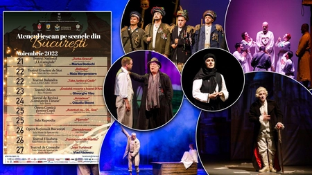 Ateneul Național din Iași, turneu inedit pe scenele din București! Mari actori ai teatrului românesc, prezenți în fața publicului - GALERIE FOTO