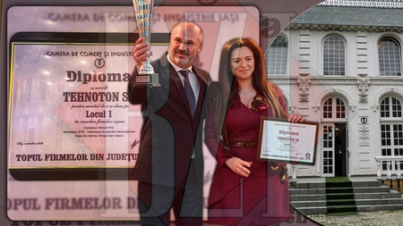 Falimentarul Maricel Popa, fără rușine la Gala Mediului de Afaceri! A comandat titlul de antreprenor de succes în Iași cu Tehnoton SA, firmă aflată în declin. Președintele Camerei de Comerț și Industrie: „Sunt criterii luate în calcul ” – FOTO