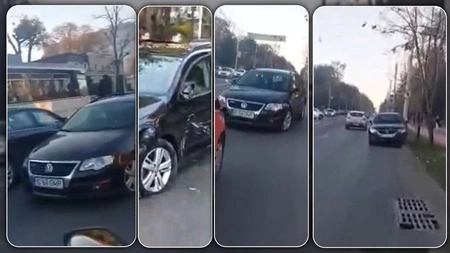 La un pas de tragedie pe Copou! Un șofer inconștient a făcut mai multe manevre pe contrasens – FOTO/VIDEO