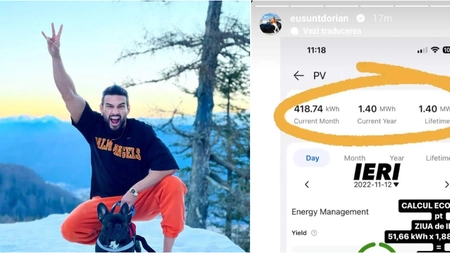 Cât plătește Dorian Popa facturile la curent, după ce și-a pus panouri solare. Vloggerul a dezvăluit suma pe rețelele de socializare: ”Acum înțelegeți de ce...”