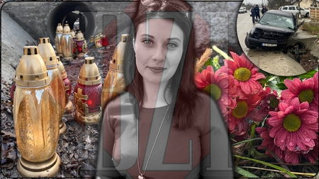 Locul în care Mihaela s-a stins în urma tragicului accident rutier este acoperit de flori și candele. Mesaje copleșitoare apar tot mai des: „Nu știu de ce e doliu peste tot, doar vreau să te îmbrățișez...” - GALERIE FOTO