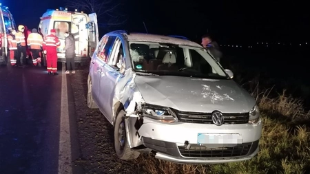 O căruță și o mașină, implicate într-un accident produs în județul Iași - EXCLUSIV, FOTO, UPDATE