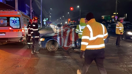 Accident rutier în municipiul Iași. Au fost implicate două autoturisme - EXCLUSIV, FOTO/VIDEO, UPDATE