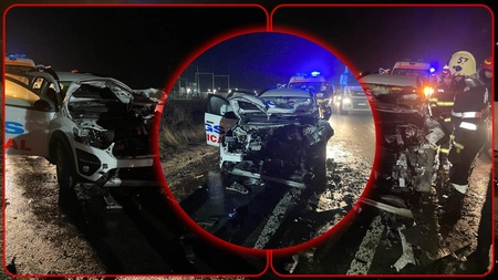 Accidentele rutiere grave parcă nu se mai opresc. Ieri dimineață, o ambulanță  privată s-a făcut praf la Valea Lupului. Care a fost cauza?