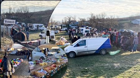 Cam așa arată un ultim iarmaroc al Iașului. Căruțe trase de cai și negocieri la sânge. Iată imaginile desprinse parcă din alte vremuri – FOTO