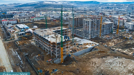 Șantierul <em class='ep-highlight'>Silk</em> <em class='ep-highlight'>District</em> crește pe zi ce trece. Vezi cele mai recente progrese