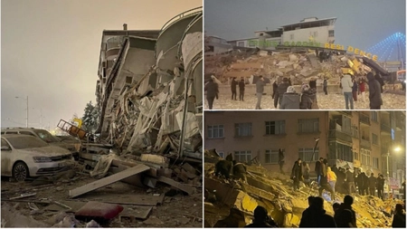 Imagini dramatice după cutremurele care au zguduit Turcia și Siria! Clădiri distruse, persoane sub dărâmături și peste 1.500 oameni și-au pierdut viața - FOTO/VIDEO