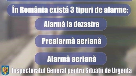 Miercurea Sirenelor: Exercițiu național de înștiințare - alarmare