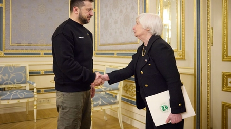 Secretarul Trezoreriei SUA, călătorie neanunțată la Kiev pentru a reafirma sprijinul economic pentru Ucraina