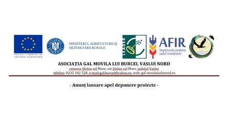 Anunț lansare apel depunere proiecte - Asociaţia Gal Movila lui Burcel Vaslui Nord