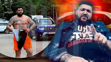 Cascadorii râsului! Vandam Constantin și-ar fi dat din greșeală cu spray iritant în ochi și a uitat să închidă portiera BMW-ului când a demarat în forță spre rival - FOTO