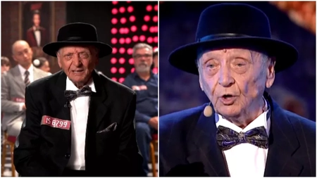 Ieșeanul Florin Zgăvârdici a făcut senzație la Românii au talent. Cine este bătrânul de 90 de ani - VIDEO