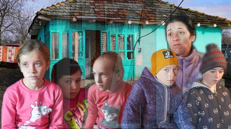 Drama prin care trece o mamă singură din comuna ieșeană Scânteia, ce se îngrijește de opt suflete nevinovate. Riscă să rămână fără un acoperiș deasupra capului – GALERIE FOTO