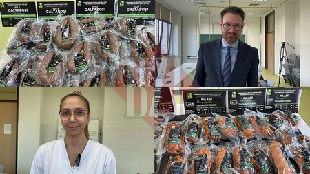 Teme inedite abordate în lucrările de diplomă ale studenților USV Iași: Burger cu făină de linte, ruladă de pui cu spanac și ulei de cătină inserat în mușchiuleț de porc - GALERIE FOTO, VIDEO