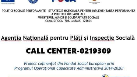 Agenția județeană pentru plăți și inspecție socială Iași a pus la dispoziție un număr la care beneficiarii pot solicita informații