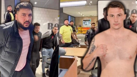 Panică la McDonald’s! Jean Brăileanu s-a trezit cu invitați nepoftiți la masă. Unul din gașcă a scos o macetă ca să intimideze, dar „musafirii” au izbucnit în râs - VIDEO