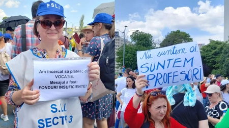 Cel mai mare protest al profesorilor continuă. Negocierile de la Guvern au eșuat din nou. Sindicaliștii din Educație se simt sfidați de Klaus Iohannis: 