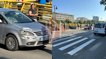 Accident grav pe Splai Bahlui. O persoană se zbate între viață și moarte după ce a fost lovită de un autoturism în zona unei treceri pentru pietoni - EXCLUSIV, FOTO, UPDATE