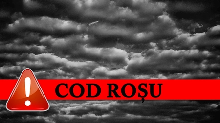 Cod roșu de furtuni în mai multe județe ale țării. Se vor înregistra averse torențiale abundente