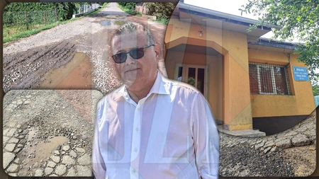 Blestem peste locuitorii comunei Fântânele. Drumurile din localitate, gaură lângă gaură. Primarul Sorin Chelaru: „Da? Și care e problema mea, dacă sunt cratere” - FOTO