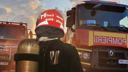 Incendiu produs la o sală de nunţi din judeţul Iaşi. Pompierii au intervenit de urgenţă în localitatea Mogoşeşti