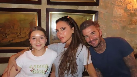 Victoria Beckham, văzută în timp ce ieșea cu Harper dintr-un restaurant din Miami, în urma unui conflict