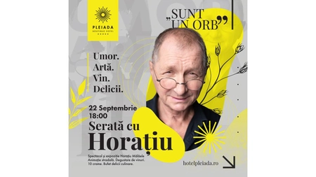 Serată cu Horațiu – Umor. Artă. Vin. Delicii