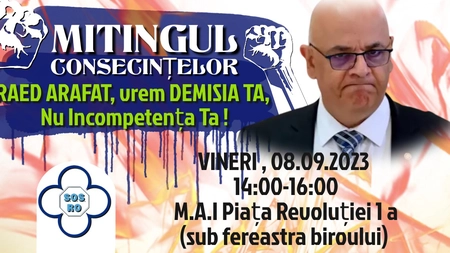 S.O.S. România, singurul partid care organizează un miting împotriva lui Arafat