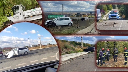 Zi plină de tragedii evitate la milimetru! Mai multe accidente rutiere grave s-au petrecut ieri la Iași. Un tânăr a fost resuscitat. Un factor a fost comun - FOTO