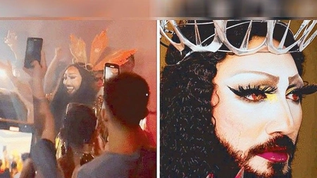 Un travestit din Filipine a fost arestat după ce a rostit o rugăciune îmbrăcat ca Iisus Hristos