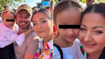 Fetițele Gabrielei Cristea par să moștenească talentul tatălui lor. Cum au fost surprinse Iris și Victoria