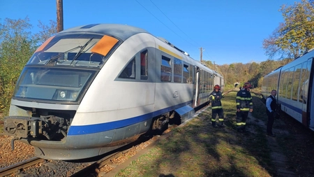 Incendiu la un vagon de tren în gara Bârnova - UPDATE, FOTO