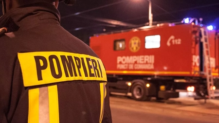 Incendiu în comuna Răducăneni, județul Iași! O casă de locuit a fost cuprinsă de flăcări