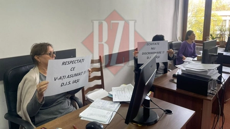Protest spontan la Direcția Județeană de Statistică Iași. Angajații sunt nemulțumiți de grila de salarizare