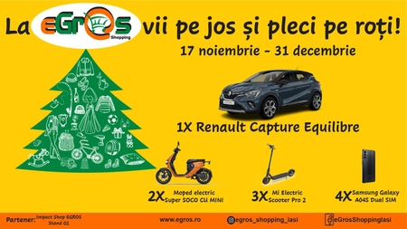 La EGROS vii pe jos și pleci pe roți!