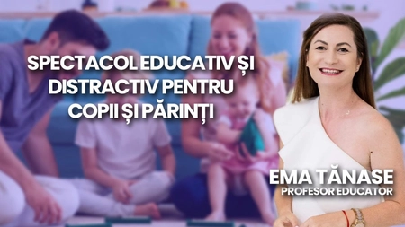LIVE VIDEO - Un spectacol educativ, distractiv și interactiv! Ema Tănase, profesor educator, povestește la BZI LIVE despre evenimentul organizat pentru copii și părinți - FOTO