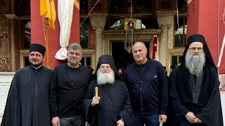 Marcel Ciolacu s-a dus din nou la Muntele Athos! „Marcel, niciodată să nu spui «Tu ai făcut, tu ai rezolvat»!”