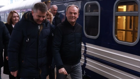 Premierul polonez Donald Tusk, în vizită la Kiev, pentru prima dată