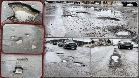 Imagini apocaliptice cu străzile din municipiul Iași. Iată ce cratere s-au format în mai multe zone din oraș. Șoferii sunt disperați de situație - FOTO