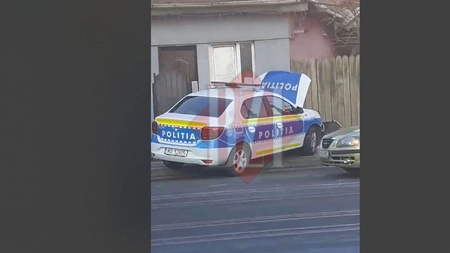 Mașină de poliție implicată într-un accident rutier în municipiul Iași - VIDEO, UPDATE
