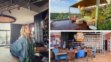 Delia și soțul ei locuiesc într-un apartament de lux. Cum arată locuința care este dispusă pe două etaje