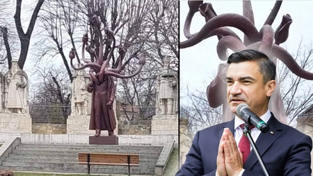 Hidoșenia din centrul Iașului! Deputatul AUR, Marius Ostaficiuc: ”Autoportret: Mihai Chirica” - FOTO, VIDEO