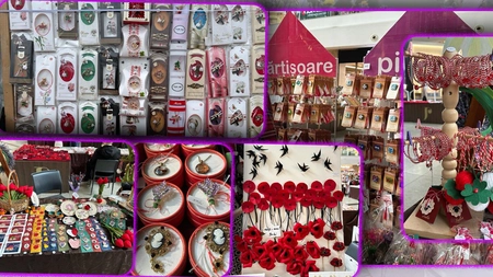 Au apărut primele mărțișoare la Iași! Meșterii populari îmbracă orașul în culori de alb și roșu. Iată ce prețuri au simbolurile primăverii - GALERIE FOTO