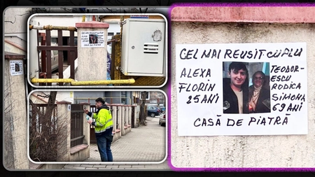Cel mai reușit cuplu din Iași! Florin are 25 de ani, iar Rodica are 69. Fotografii cu cei doi au apărut pe gardurile din Nicolina: „Găina bătrână face ciorba bună” – FOTO