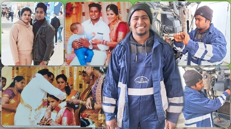 Ranjan este din Sri Lanka și s-a angajat la Salubris, în Iași. Și-a uimit colegii cu nunta pe care a făcut-o: „Așa e tradiția la noi, a trebuit să cumpăr foarte mult aur” - FOTO