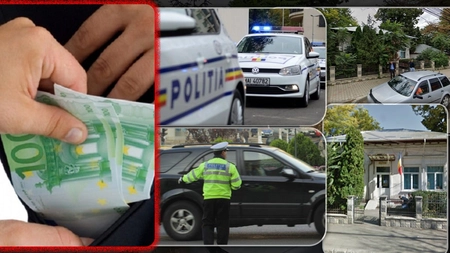 Circ la sediul poliției! Un șofer a lovit un agent, apoi i-a oferit 30.000 de euro ca să-l scape de un dosar penal. DGA-ul a intrat pe fir - FOTO