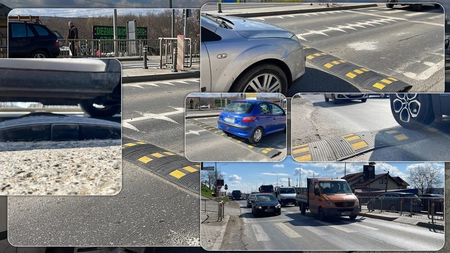 Val de reacții dure după ce pe drumul pe care s-au produs nenumărate tragedii rutiere s-au montat limitatoare de viteză: „Alea nu sunt «cocoașe», sunt borduri, dă-le la naiba să le ia” – FOTO/VIDEO